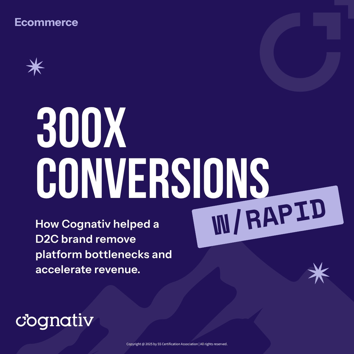 Cognativ case study cover for 300x ecommerce conversion growth