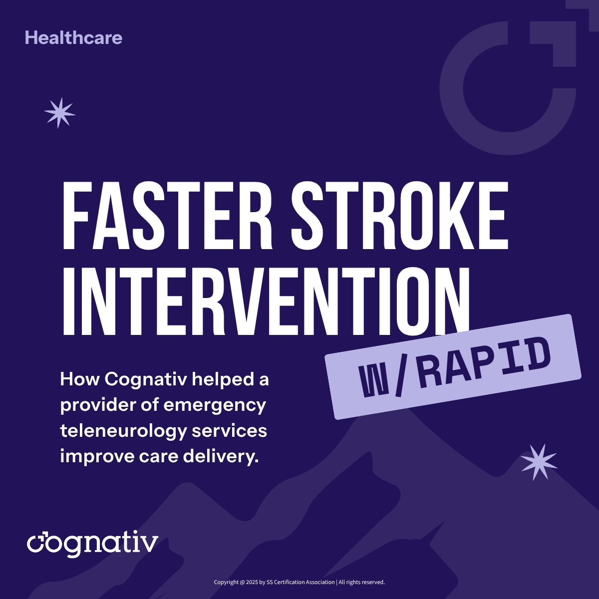 Cognativ case study cover for faster stroke intervention in emergency teleneurology