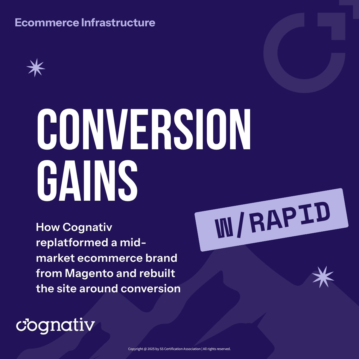 Cognativ case study cover for major ecommerce conversion gains