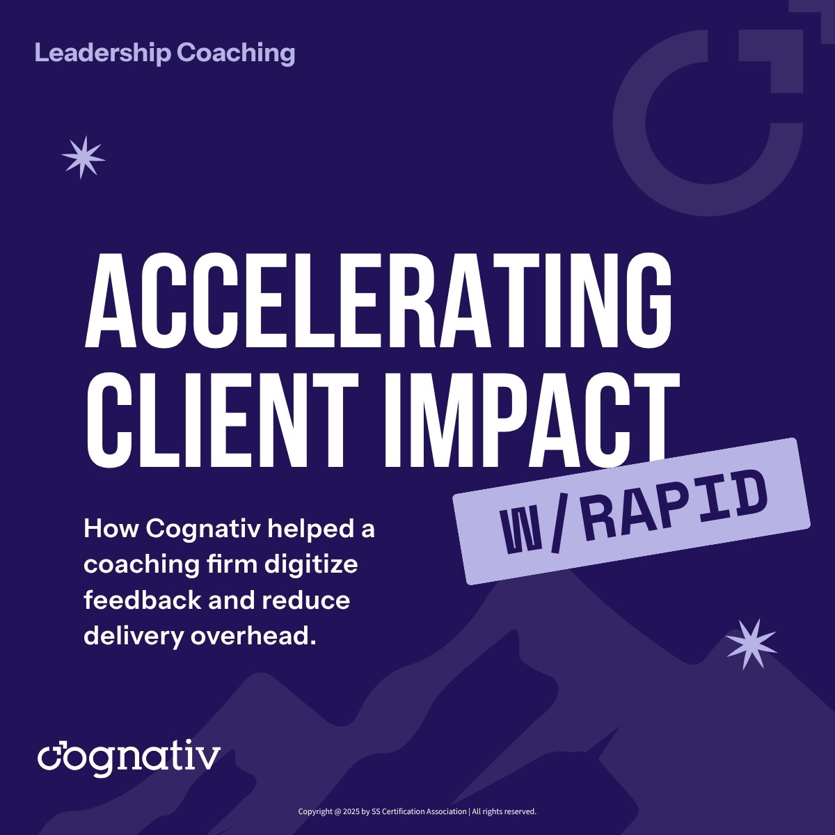 Cognativ leadership coaching case study cover for accelerating client impact
