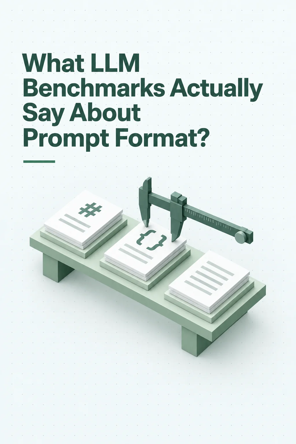 What LLM Benchmarks Actually Say About Prompt Format? cover