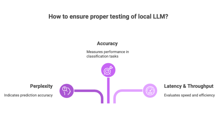 How to ensure proper testing of local LLM?