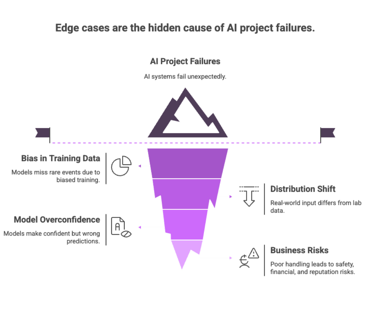 Edge cases are the hidden cause of AI project failures.