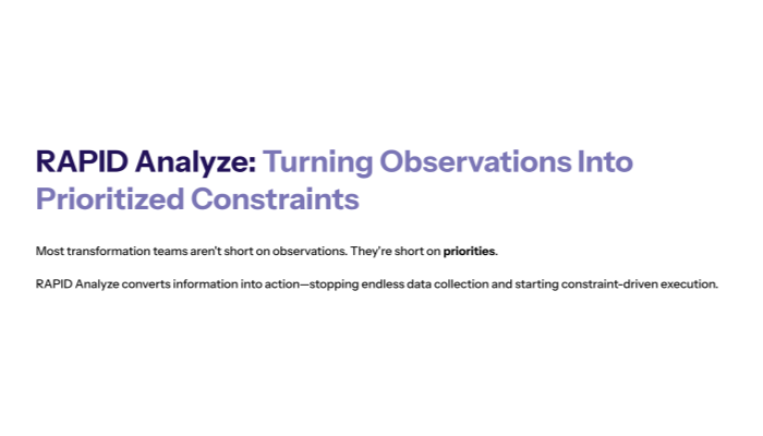 RAPID Analyze: Turning Observations Into Prioritized Constraints
