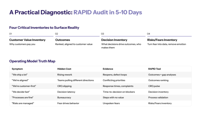 A Practical Diagnostic (RAPID Audit) You Can Run in 5-10 Days
