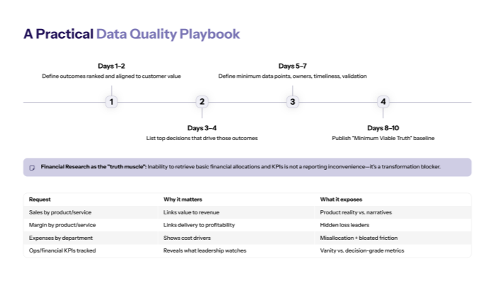 A Practical Data Quality Playbook (RAPID-Aligned)