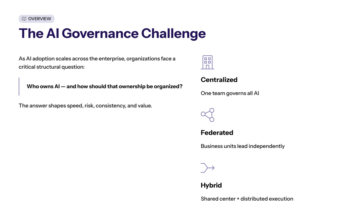 ai center of excellence consulting overview visual