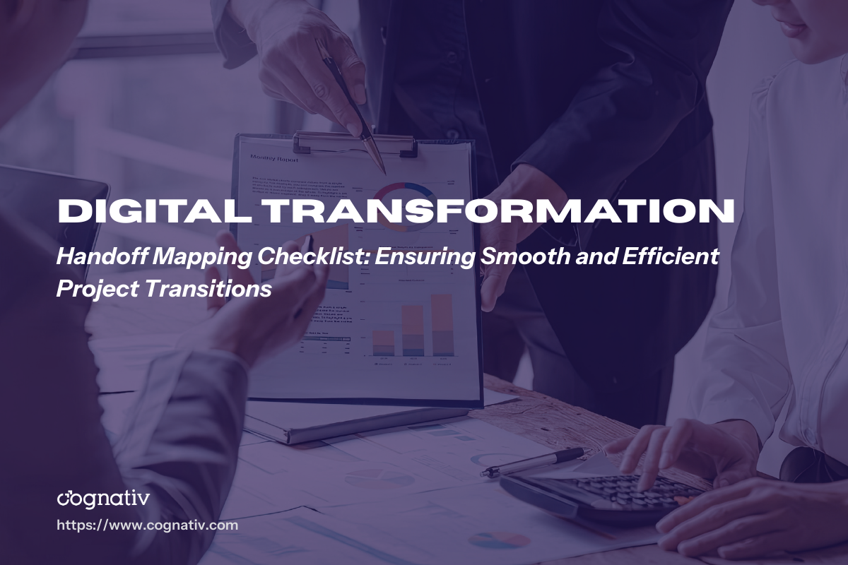Handoff Mapping Checklist and Efficient Project Transitions