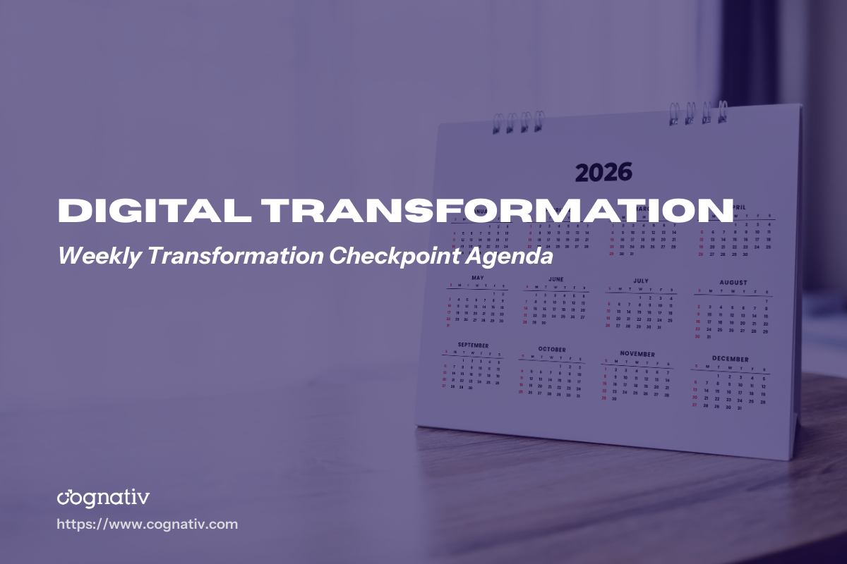 Essential Weekly Transformation Checkpoint Agenda