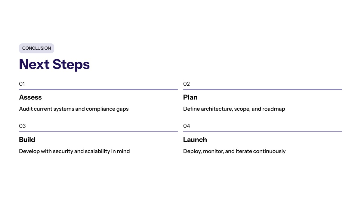 Conclusion and Next Steps section visual