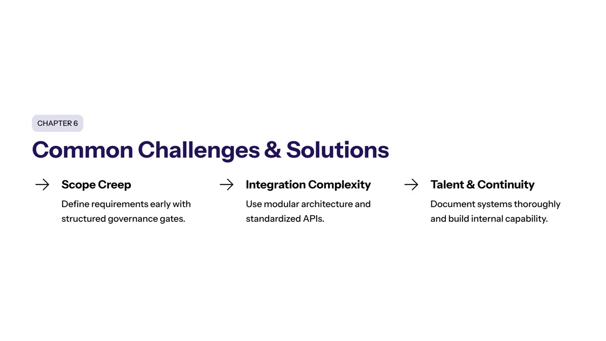 Common Implementation Challenges and Solutions section visual