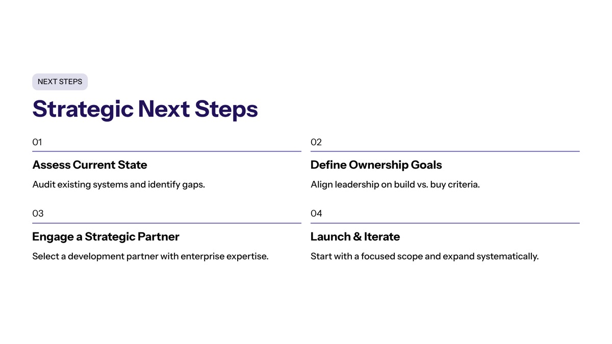 Conclusion and Strategic Next Steps section visual