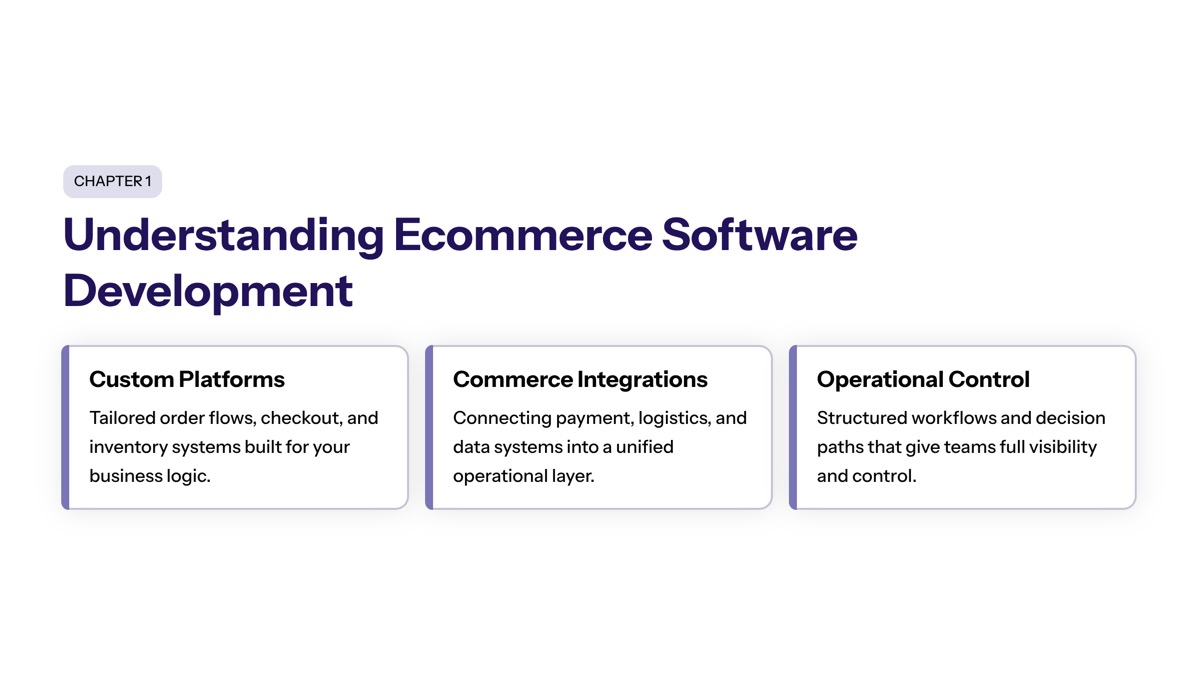 Understanding Ecommerce Software Development Services section visual