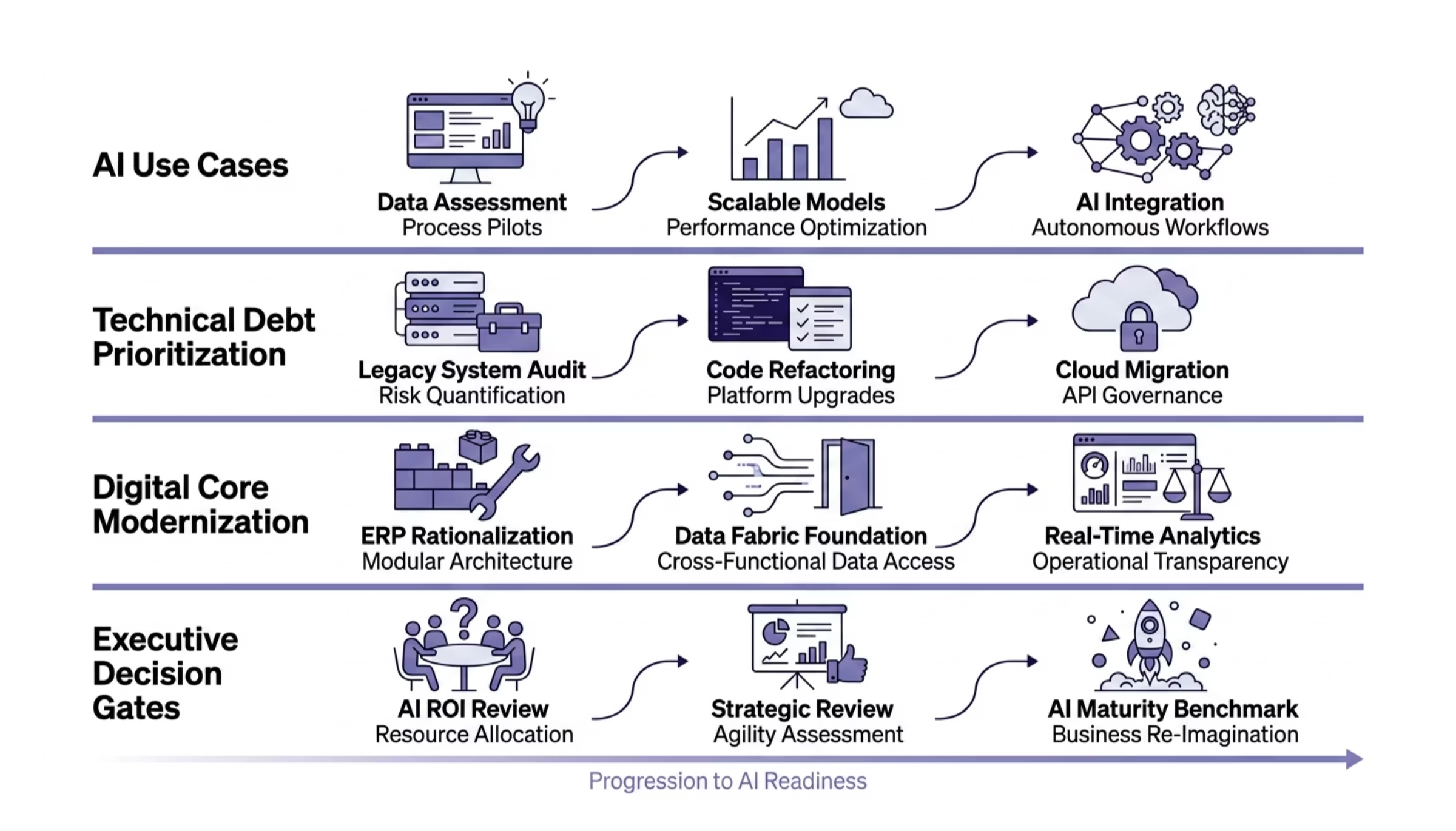 Enterprise AI modernization section image for Strategic Framework for Managing AI Modernization and Technical Debt