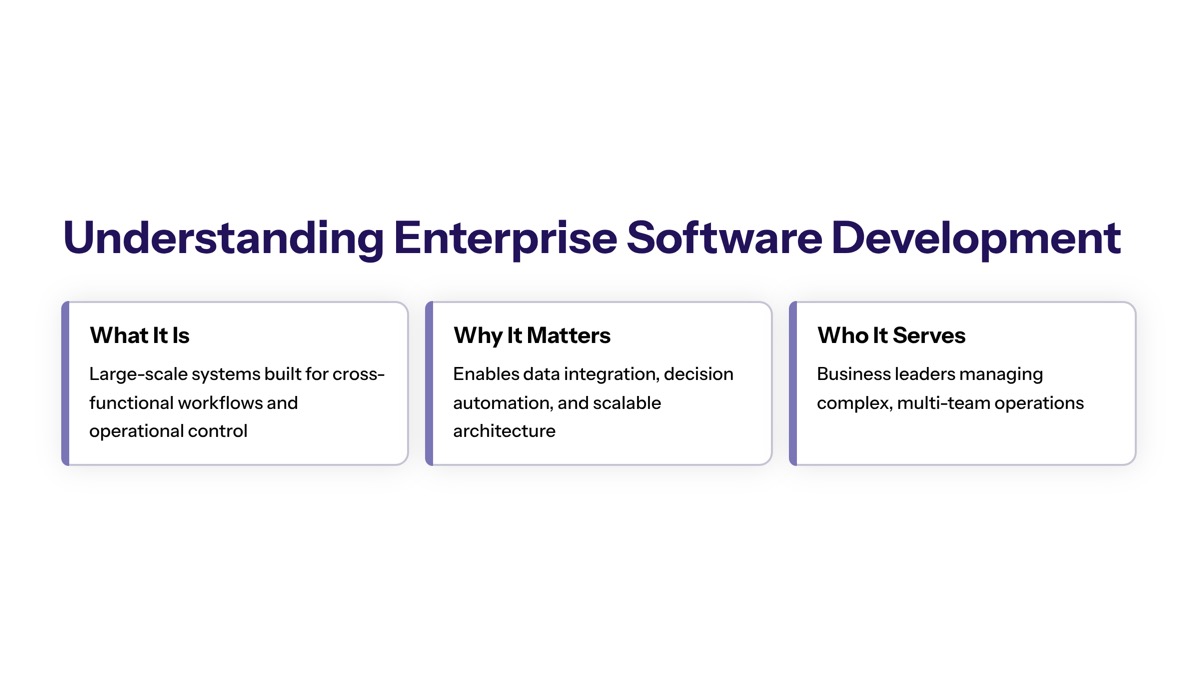 Understanding Enterprise Software Development Services section visual