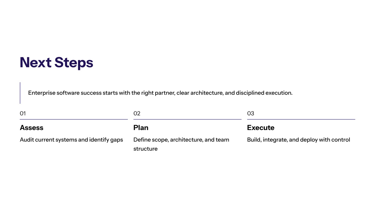 Conclusion and Next Steps section visual