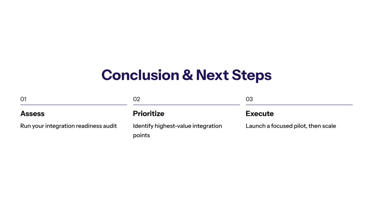 Conclusion and Next Steps section visual