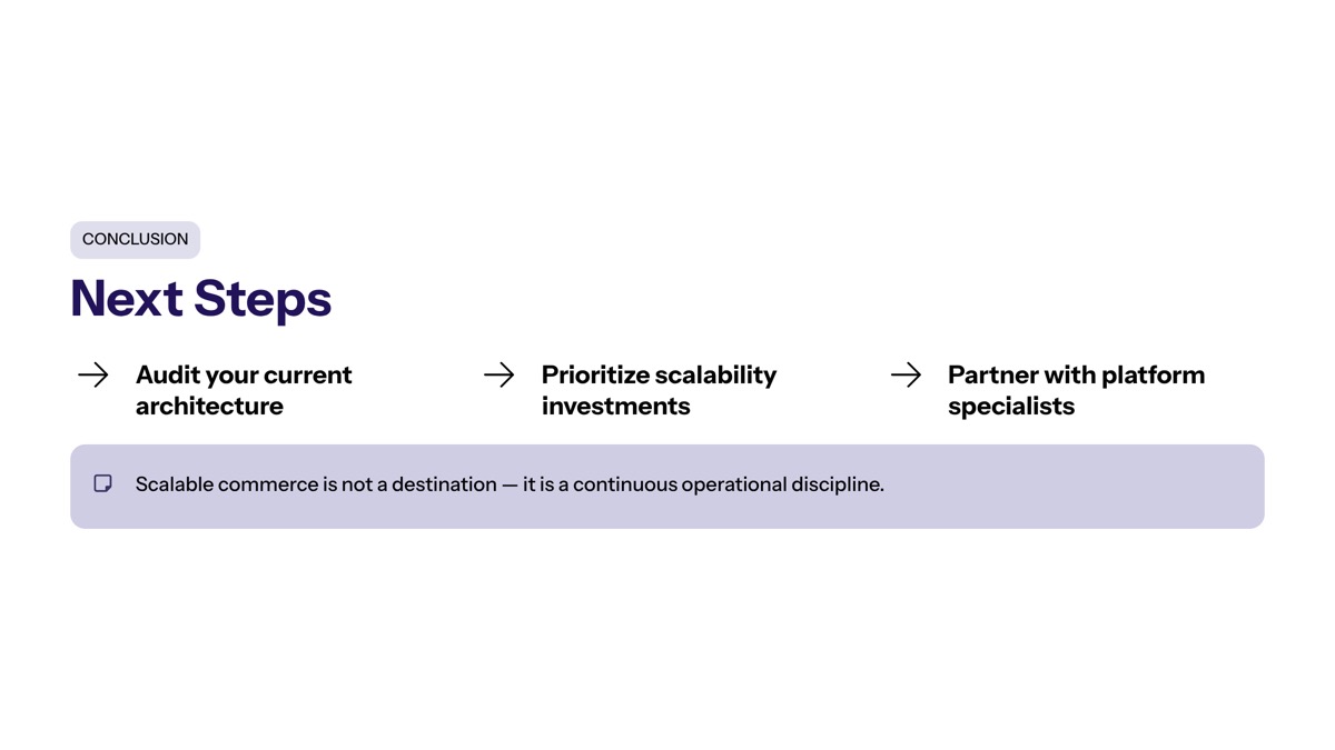 Conclusion and Next Steps section visual
