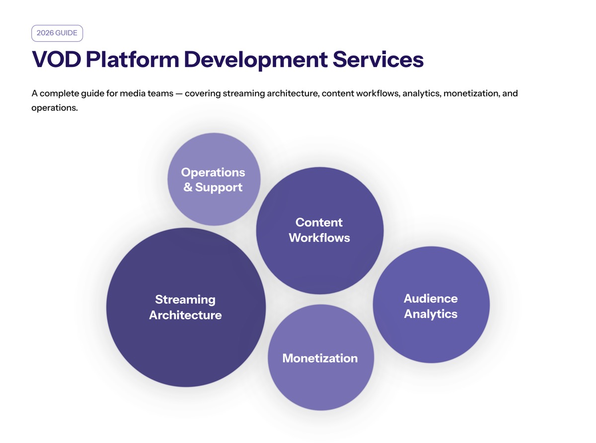 VOD Platform Development Services: Complete Guide for Media Teams in 2026 overview visual