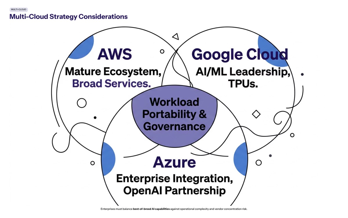 Anthropic Google Cloud and chips visual for Multi-Cloud Strategy Considerations