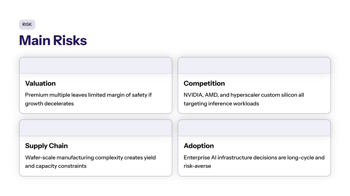 Cerebras IPO demand visual for What are the main risks to consider?