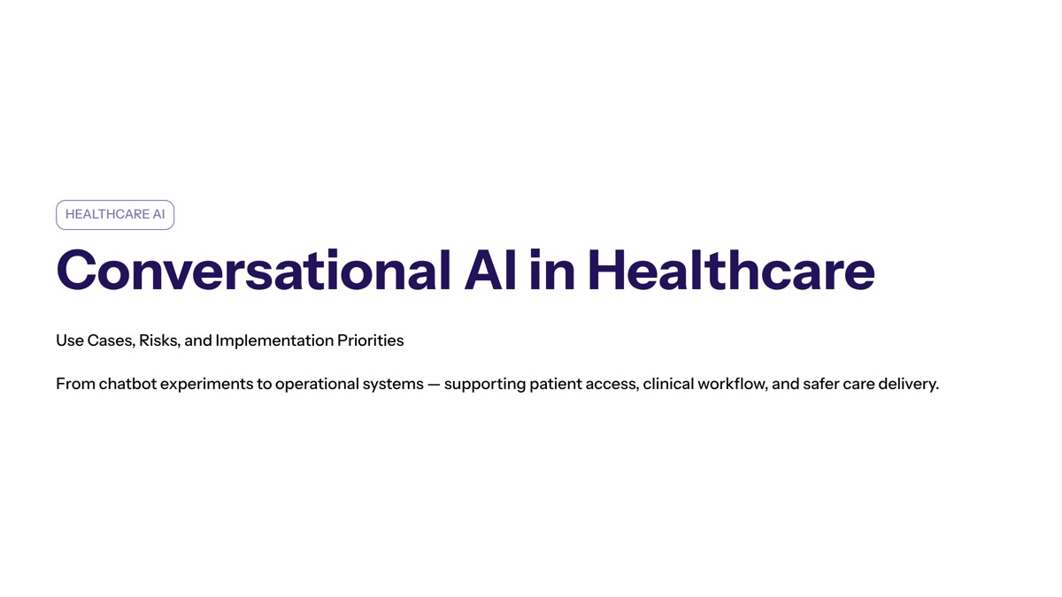 Conversational AI in healthcare visual for Conversational AI in Healthcare