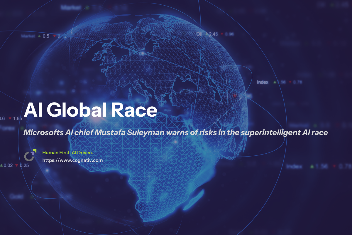 Microsofts AI chief Mustafa Suleyman warns of risks in the superintelligent AI race