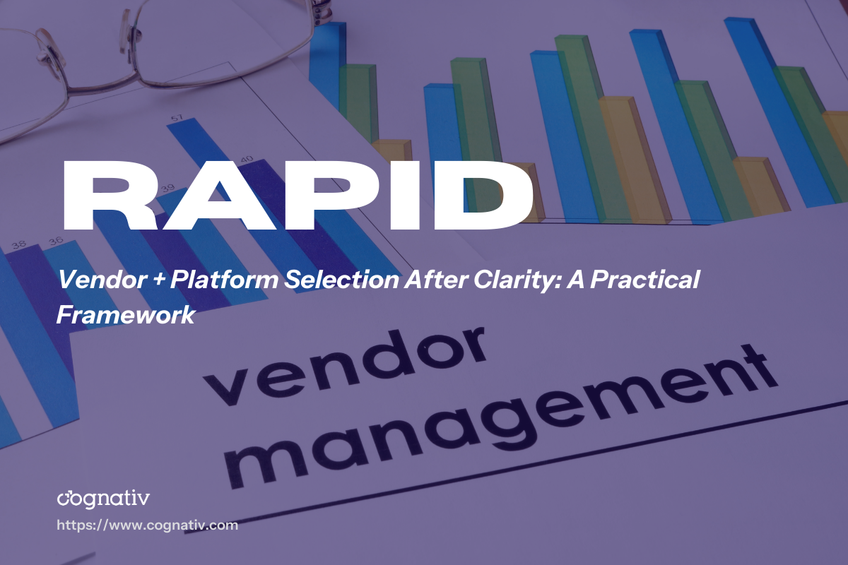 Vendor Platform Selection After Clarity A Practical Framework