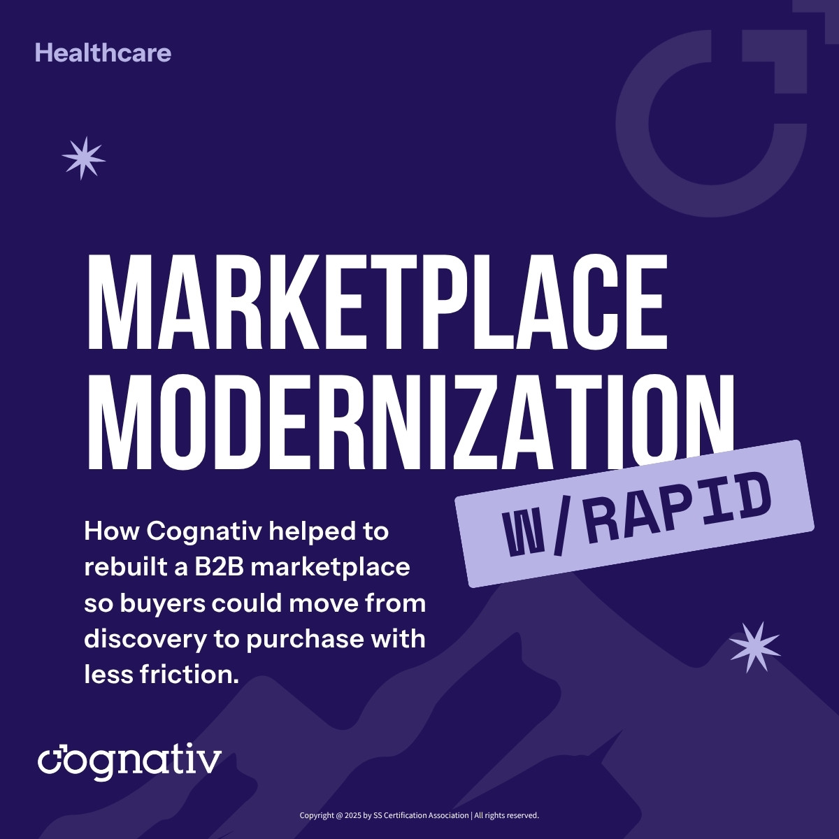 Cognativ ecommerce case study cover for B2B marketplace modernization