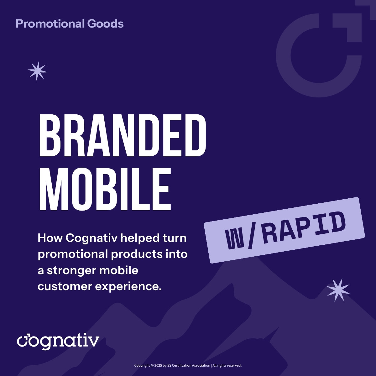 Cognativ promotional goods case study cover for branded mobile experience
