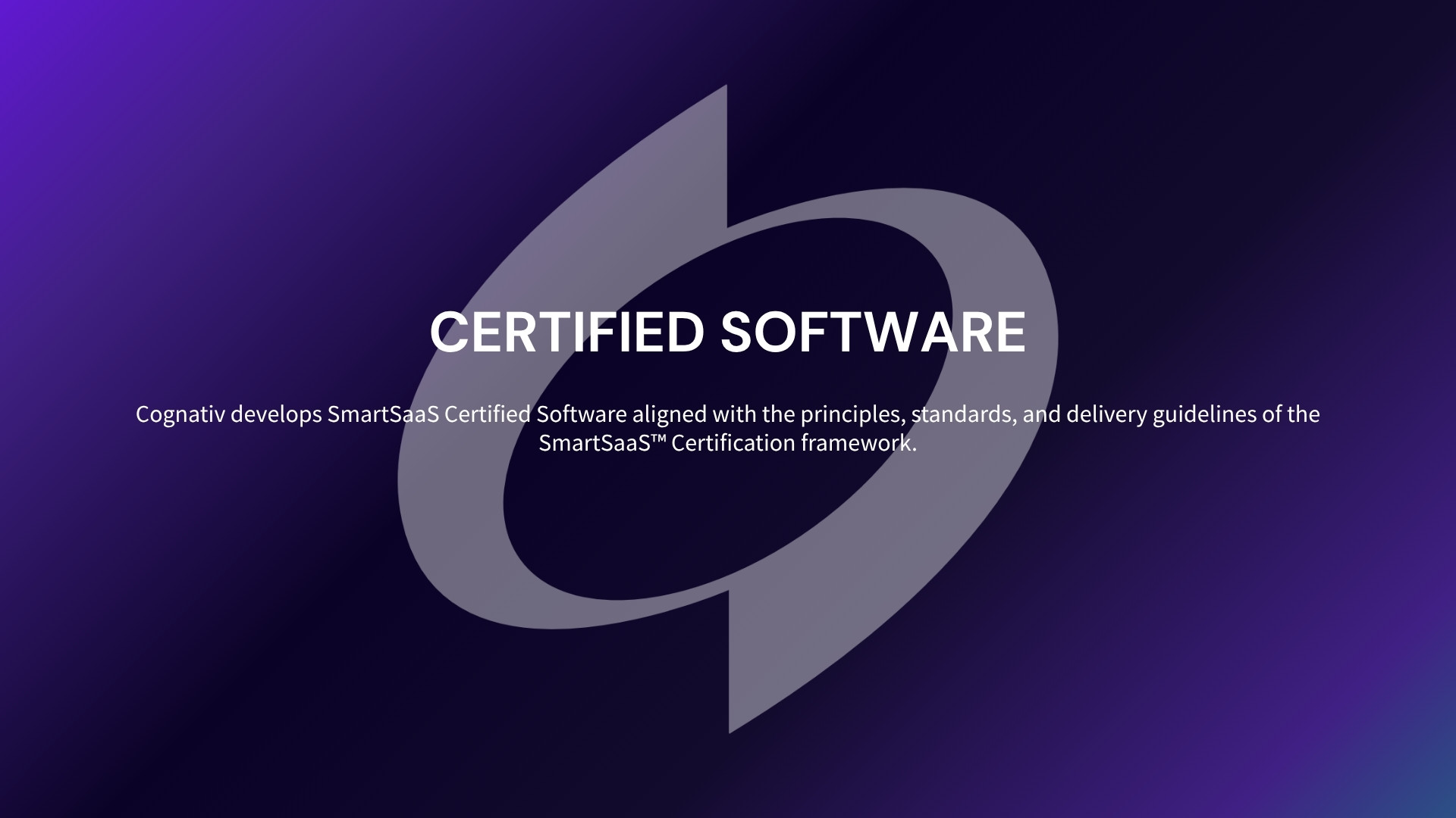SmartSaaS Certified Software